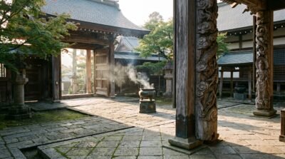 Incense Courtyard Wallpaper